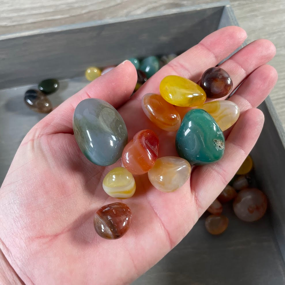 mixed agate polished stones wholesale crystals