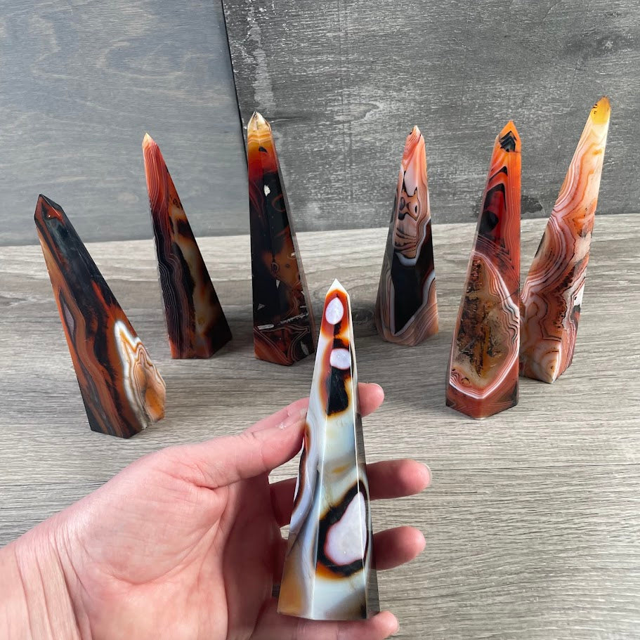 Tall Gemstone Obelisk – Triangular Tower Wholesale