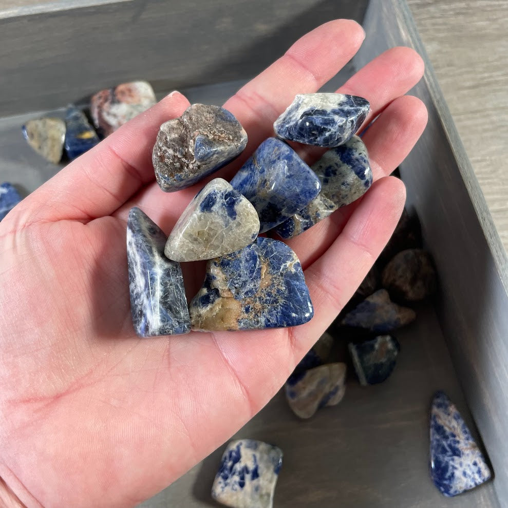 polished sodalite healing stones for resale