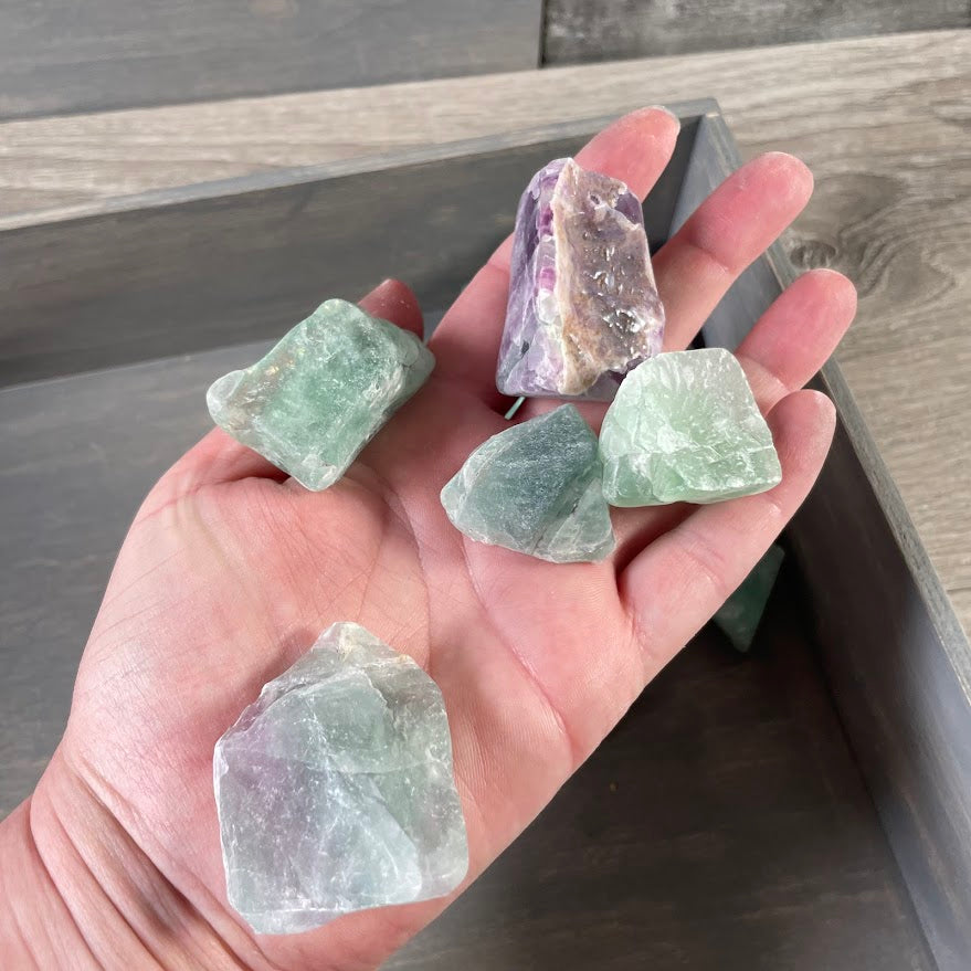Fluorite Semi Polished Rough Chunks | Bulk Crystal Stones for Wholesale