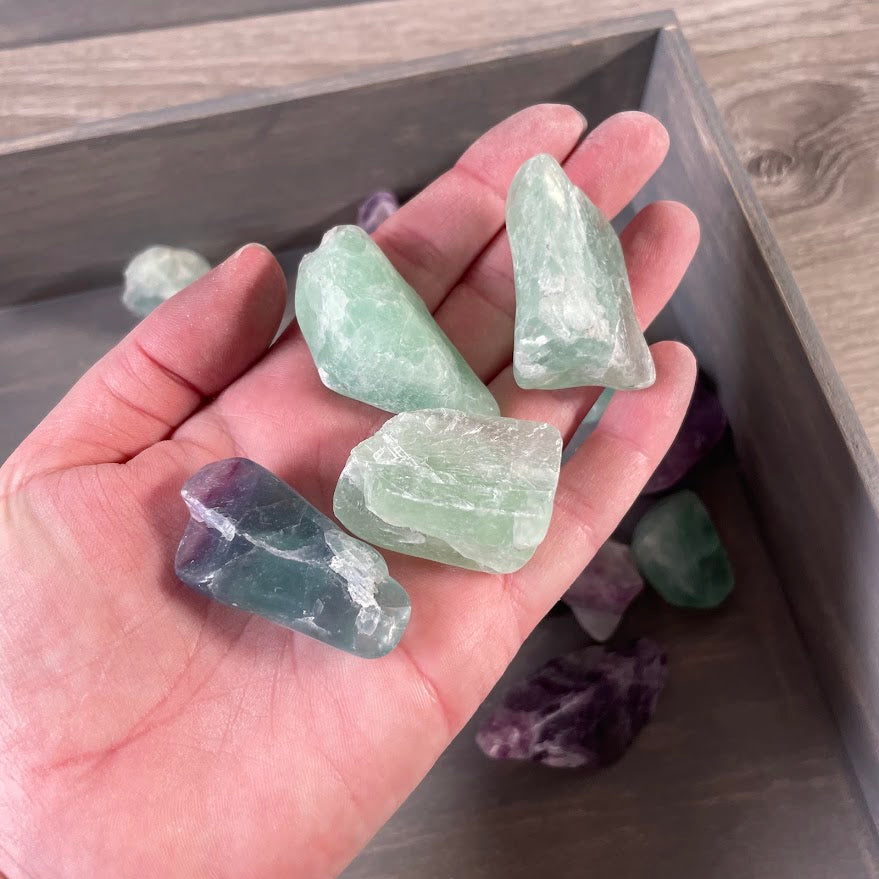 Fluorite Semi Polished Rough Chunks | Bulk Crystal Stones for Wholesale