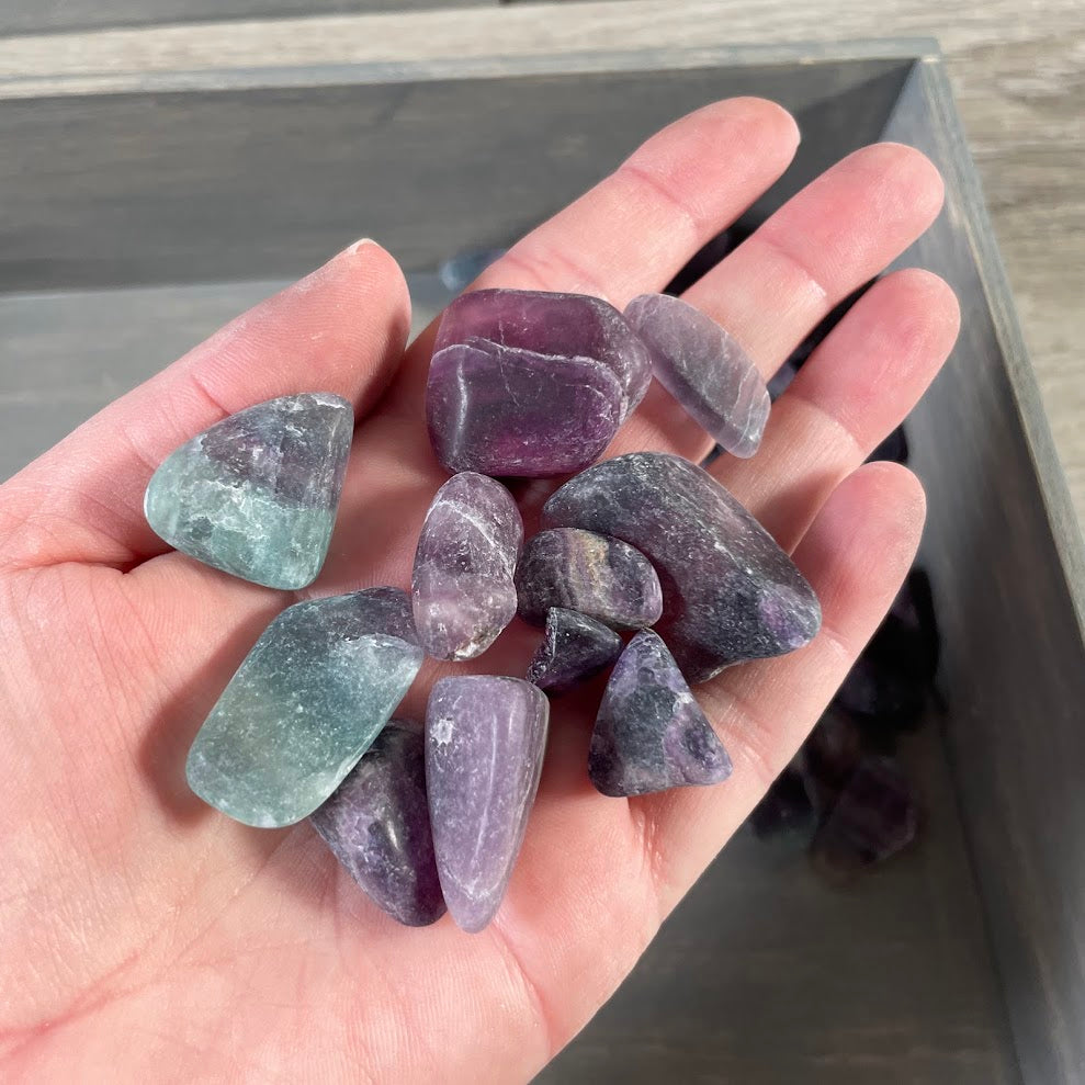 tumbled fluorite stones bulk 1 pound