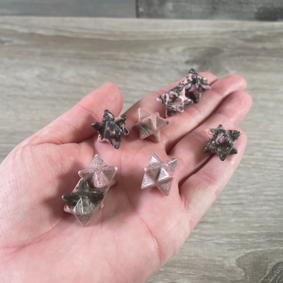 Gemstone Merkaba Star Sacred Geometry Crystal – 1/2 Inch