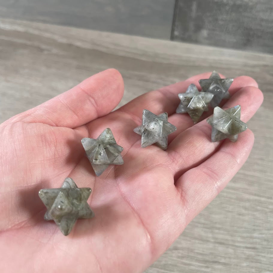 Gemstone Merkaba Star Sacred Geometry Crystal – 1/2 Inch