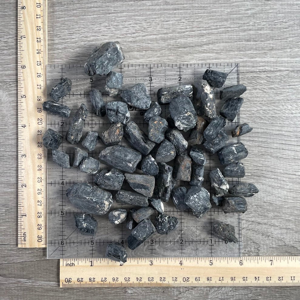 Black Tourmaline Rough - 1 LB Wholesale