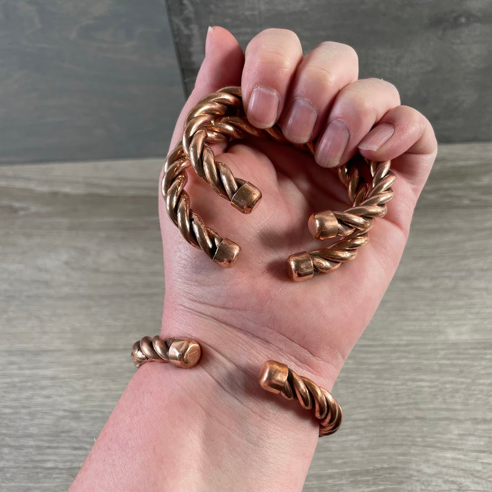 copper twist bulk bracelets for resale