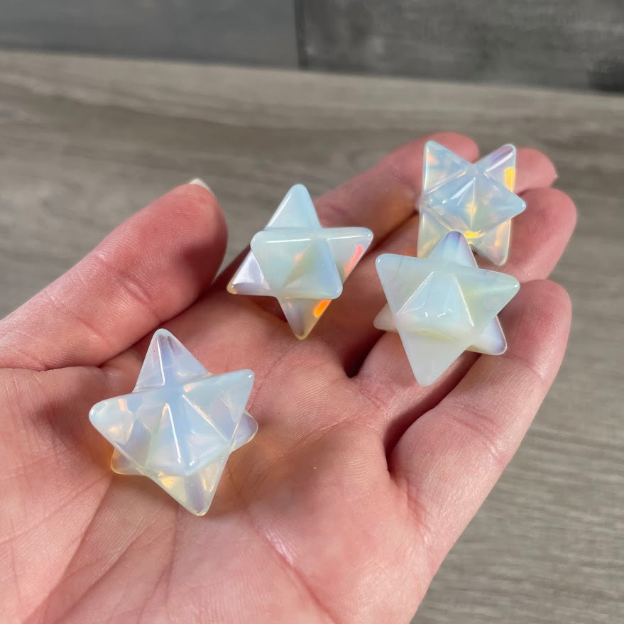 Gemstone Merkaba Star 25mm Sacred Geometry Crystal