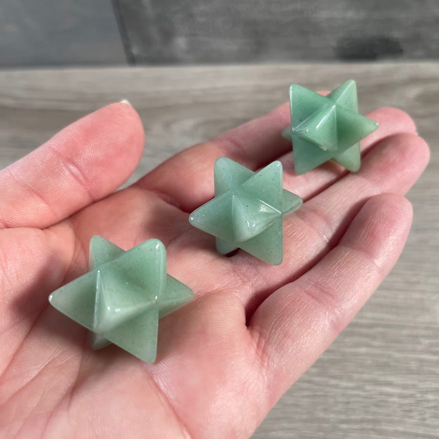 Gemstone Merkaba Star 25mm Sacred Geometry Crystal