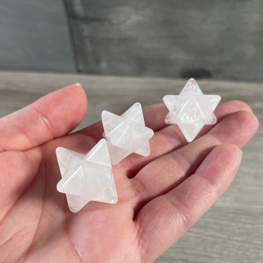 Gemstone Merkaba Star 25mm Sacred Geometry Crystal