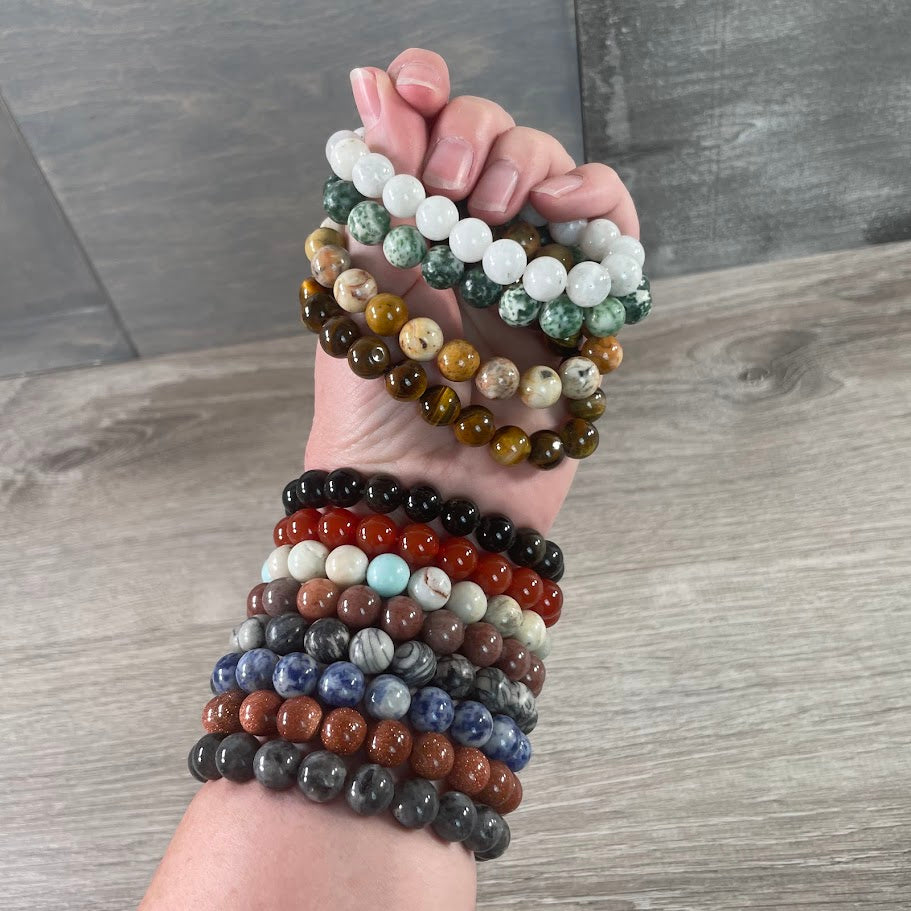 10mm gemstone beaded bracelet wholesale crystal jewelry