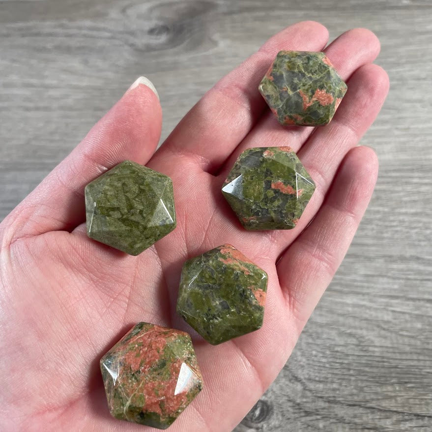 Unakite Healing crystal Star of David symbol - for for spiritual shops