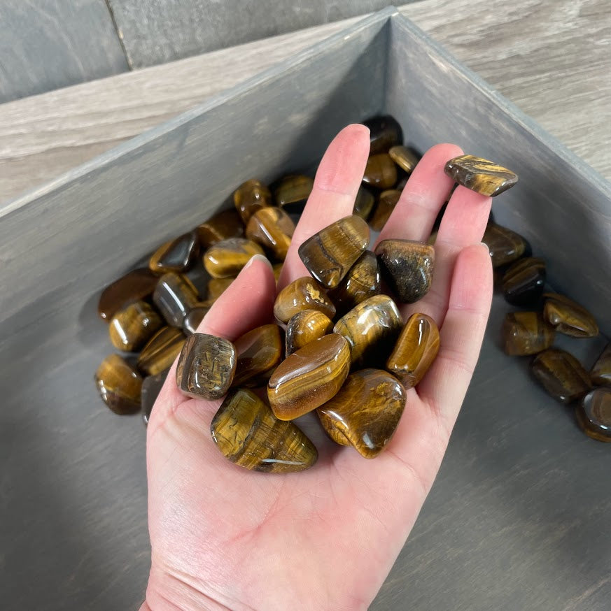 tiger eye tumbled natural stones wholesale