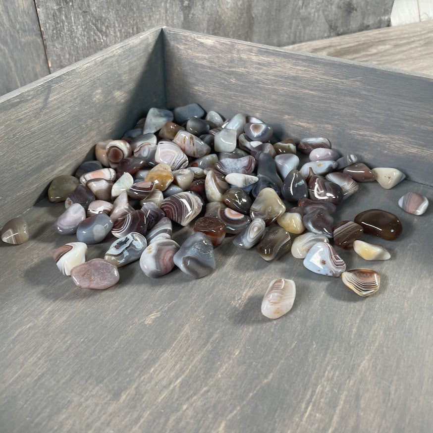 Healing Botswana Agate crystals polished for retail