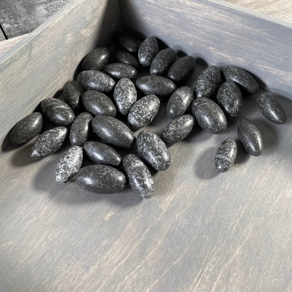 Black Shiva Lingham Stone – Sacred Narmada Lingam Crystal for Healing