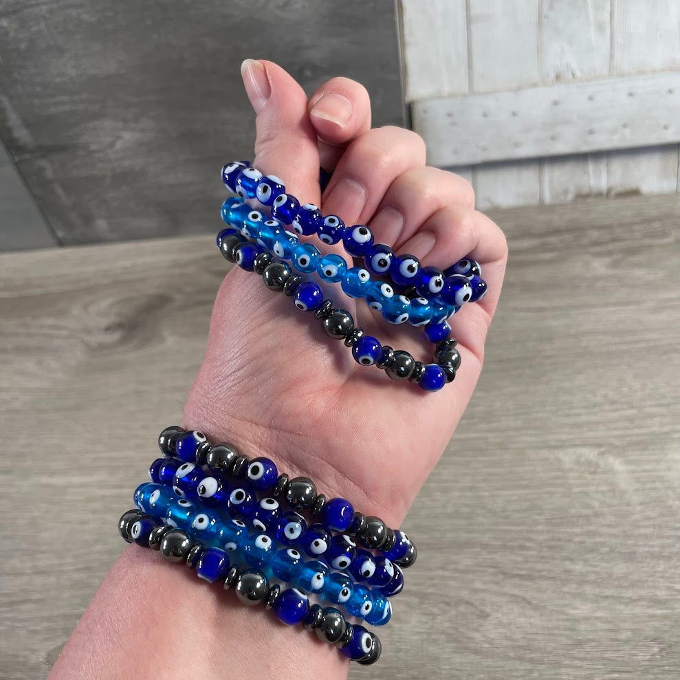 assorted wholesale evil eye protection bracelet for crystal shops and gift stores