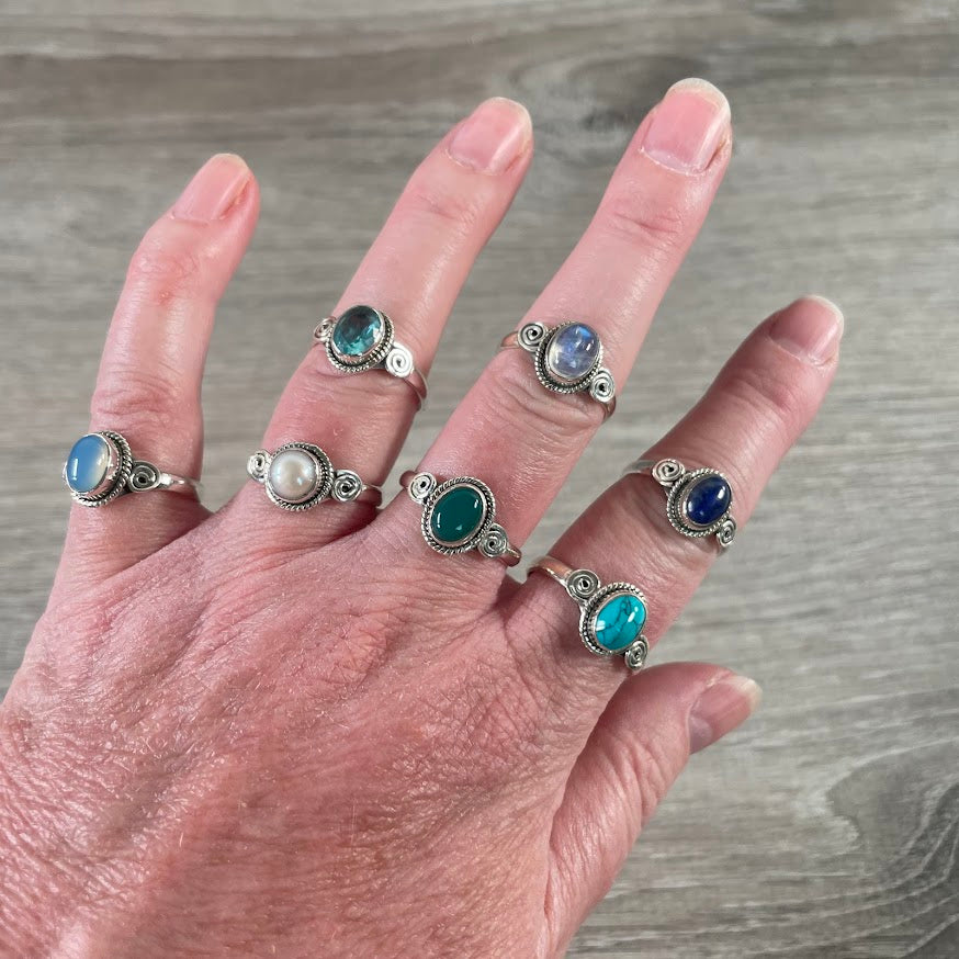gemstone sterling silver metaphysical shop jewelry