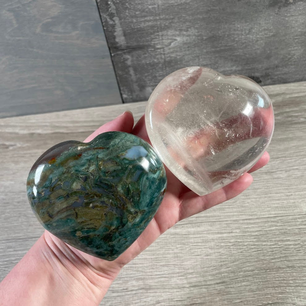 Assorted crystal hearts for gift shops, makers, and resellers
