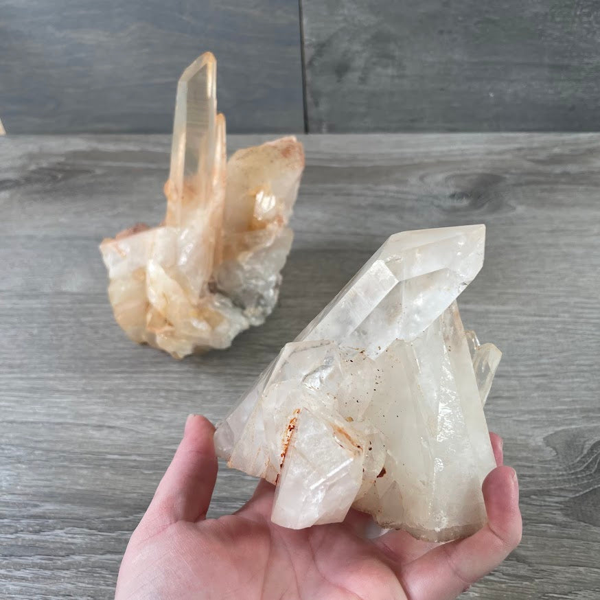 unpolished quartz crystal cluster lot for retail