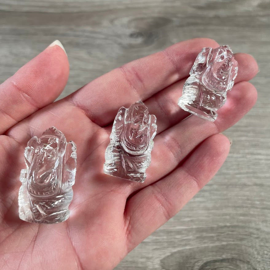 Clear quartz Ganesh figurines wholesale