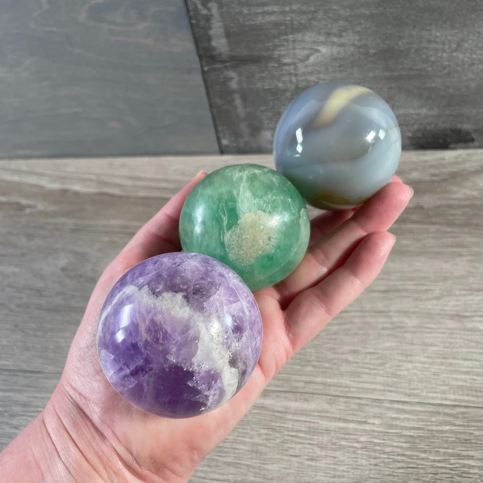 bulk Madagascar gemstone spheres for crystal shops