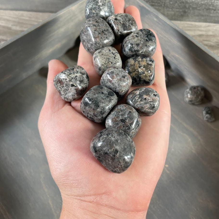 Wholesale Yooperlite flame stone tumbled stones 1 lb lot