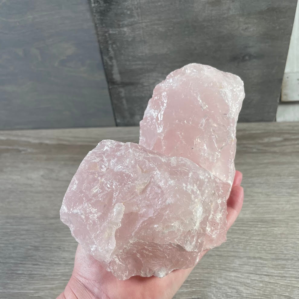 Bulk rose quartz stones for crystal shops and metaphysical retail displays