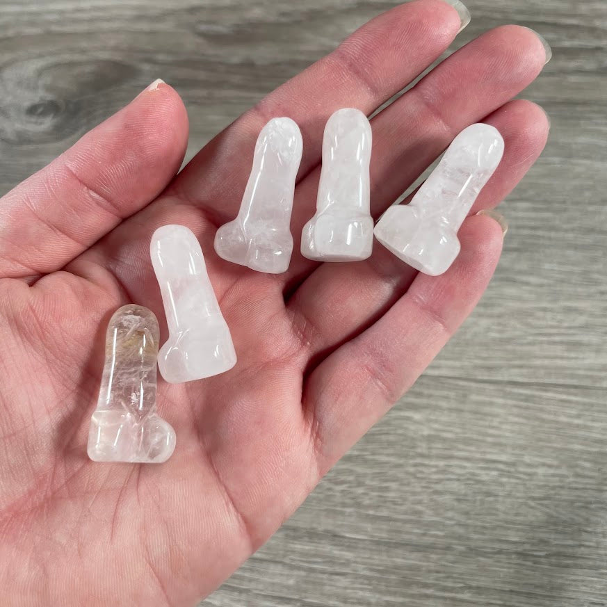 Crystal Phallic Figurine – Small Carved Gemstone Statue