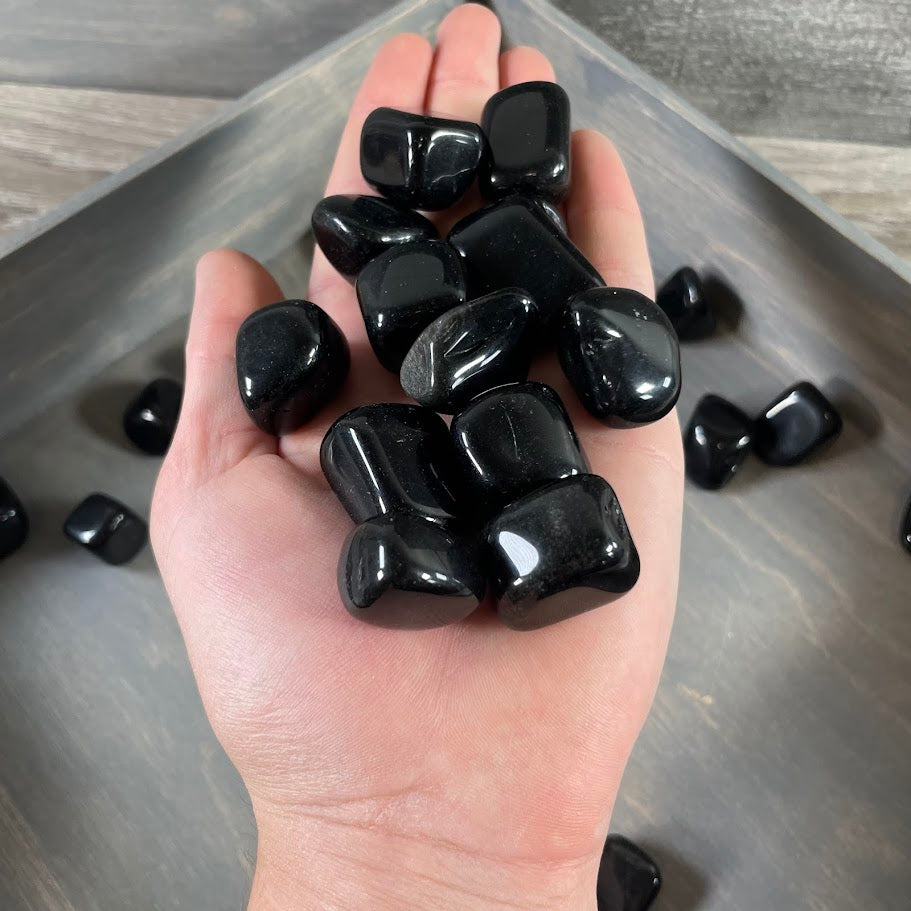 wholesale obsidian tumbled stones 1 pound lot