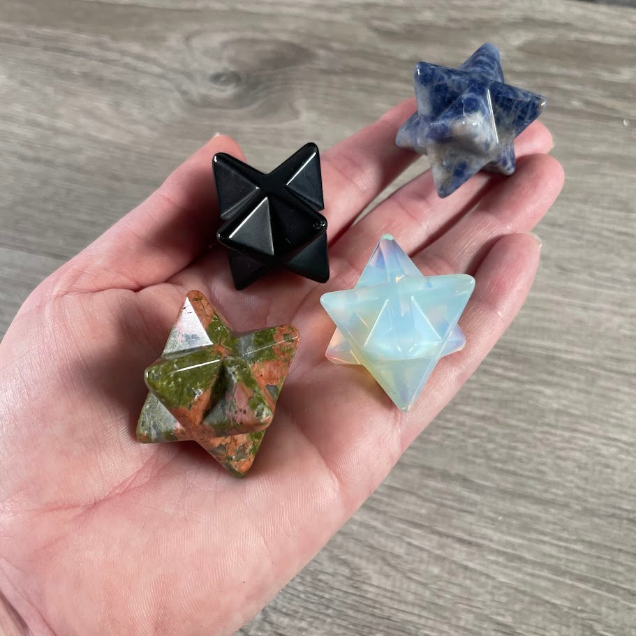 40mm gemstone Merkaba star wholesale for crystal shop