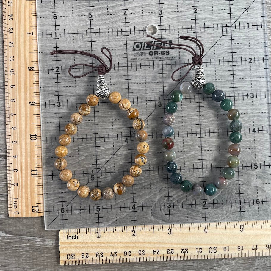 Bulk crystal healing bracelet in mala style