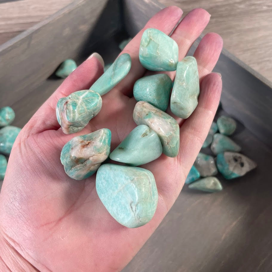 Wholesale amazonite crystal stones for resale