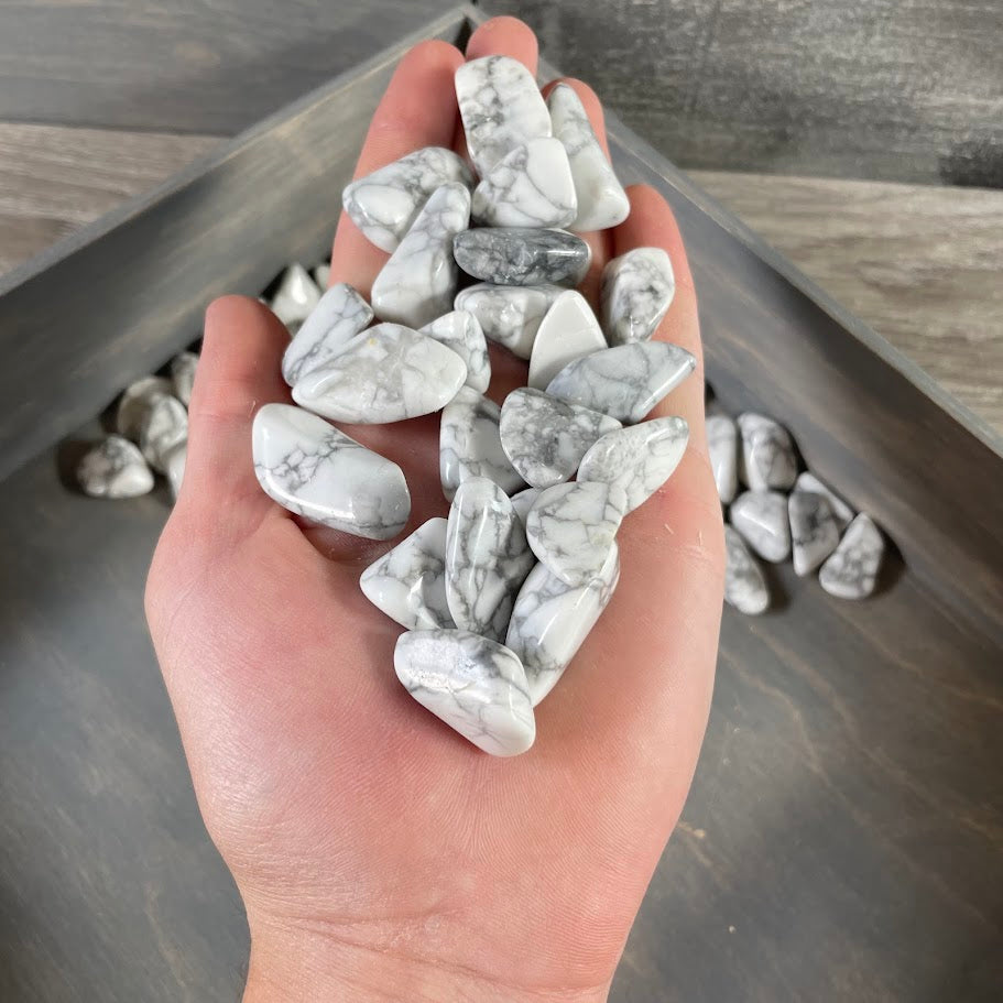 bulk tumbled howlite