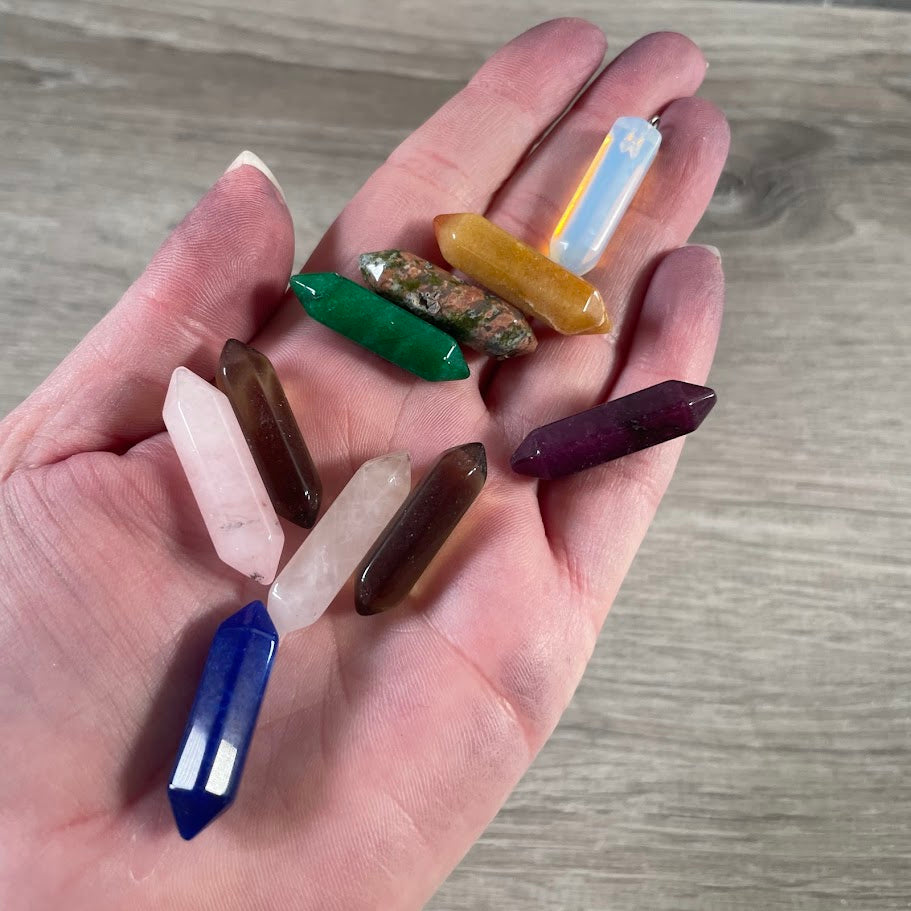 Assorted Double Terminated Crystal Points – Set of 10