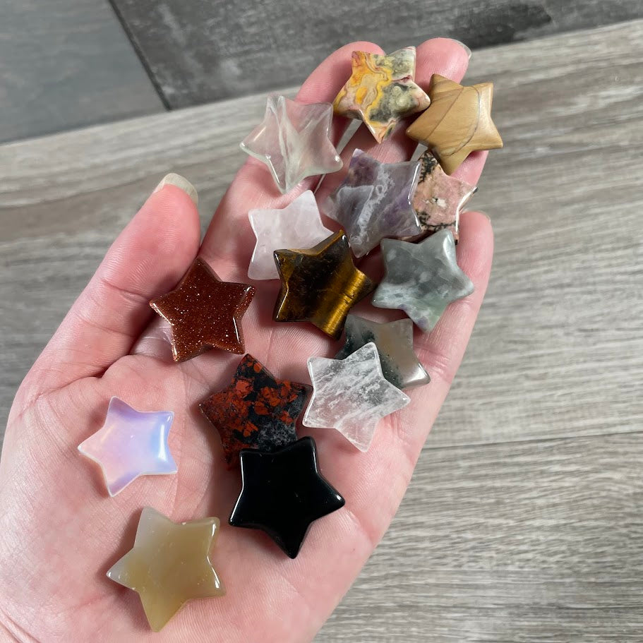 1-inch gemstone star crystal for bulk wholesale