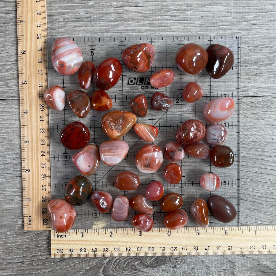 Red agate carnelian stones wholesale crystal supply 1 lb