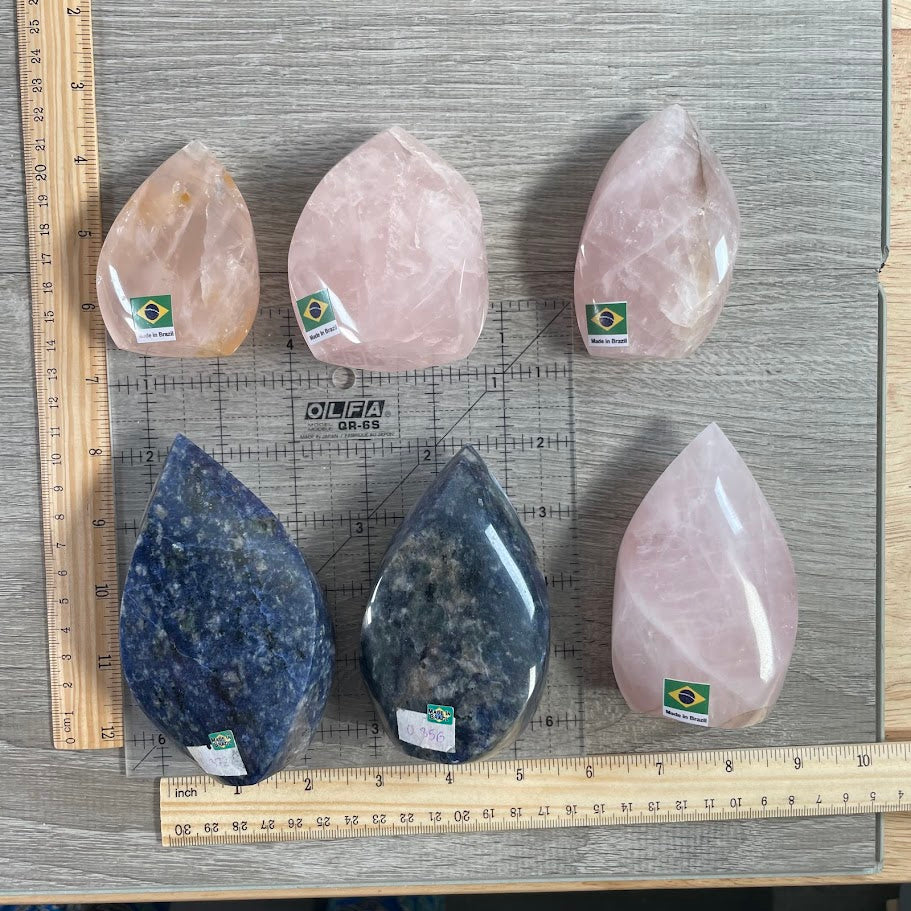 Brazilian Crystal Flame Lot –  Display Pieces for Gift Shops