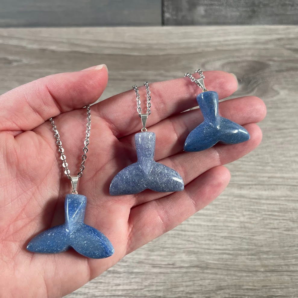 Gemstone Mermaid and Whale Tail Pendants – Jewelry for Gift