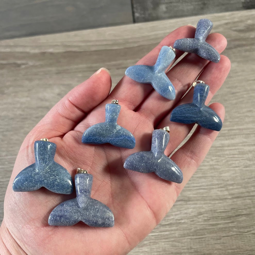 Gemstone Mermaid and Whale Tail Pendants – Jewelry for Gift