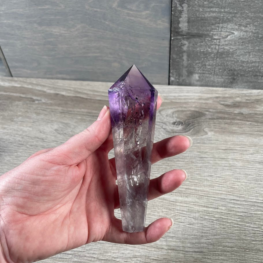 Amethyst point crystal for gift shop resale