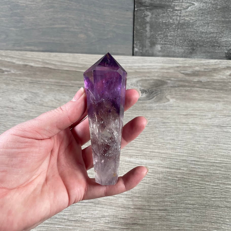 Amethyst wand for crystal healing