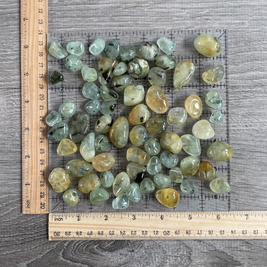 Golden Prehnite tumbled stones for gift shops