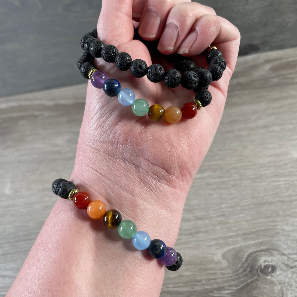 Gemstone Chakra Healing Bracelets 8mm - Wholesale