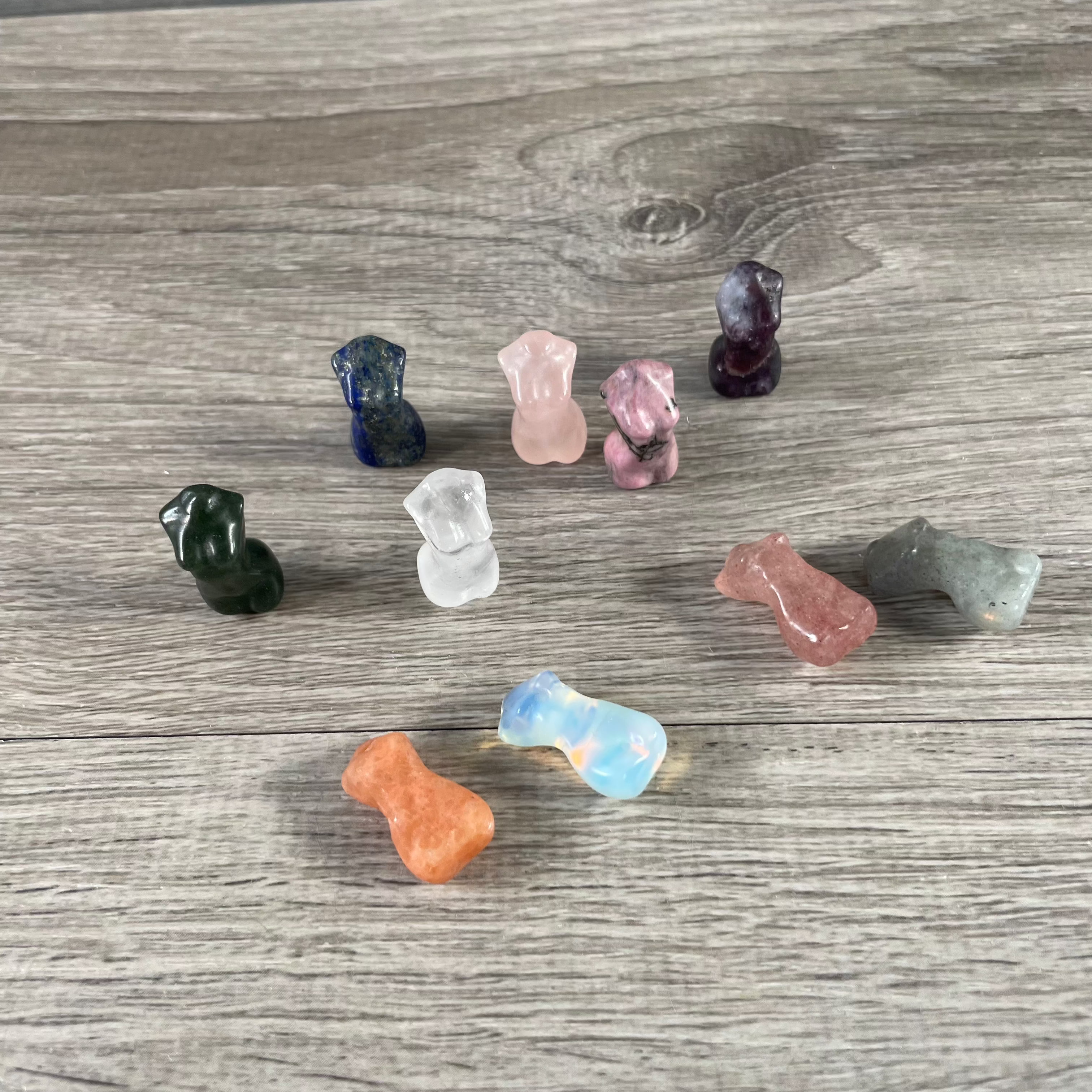 Miniature goddess statue for altar or crystal retail display