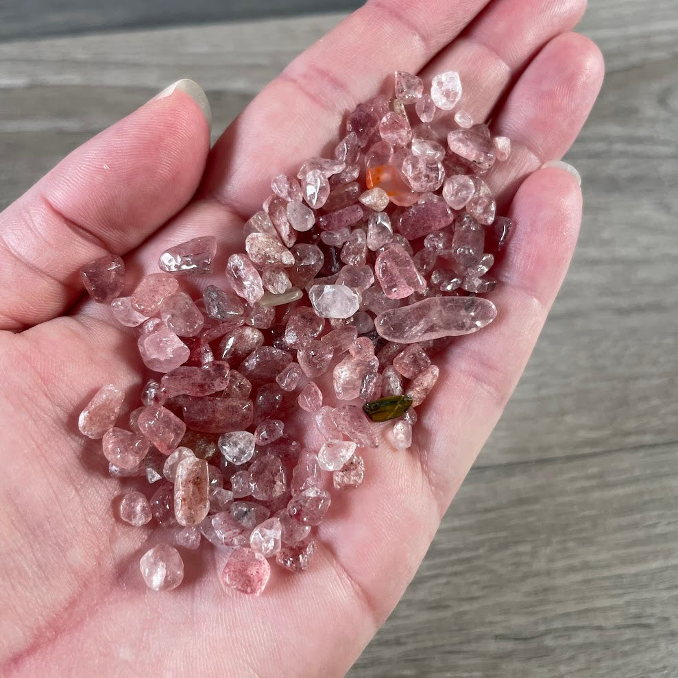 Bulk Gemstone Mini Chips – 22g+ Assorted Crystal Chips for Crafts, Jewelry Making & Resin Art