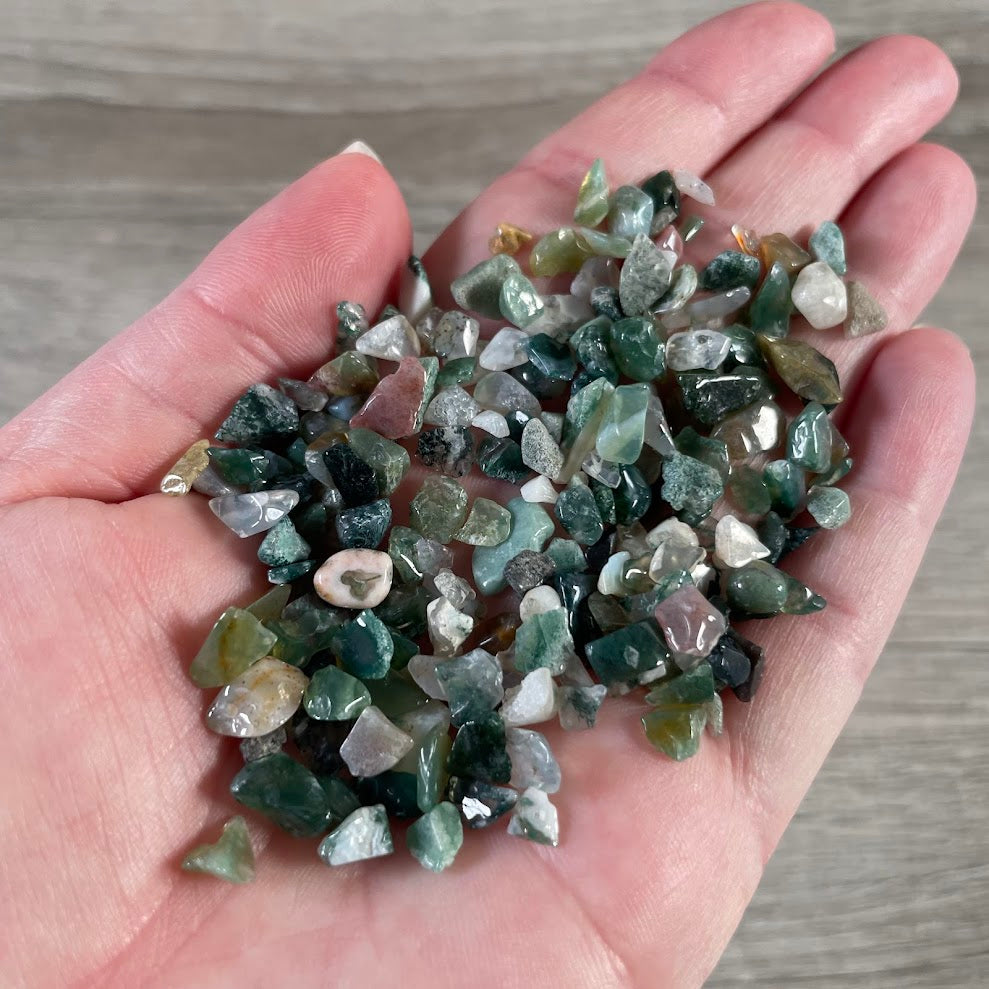 Bulk Gemstone Mini Chips – 22g+ Assorted Crystal Chips for Crafts, Jewelry Making & Resin Art