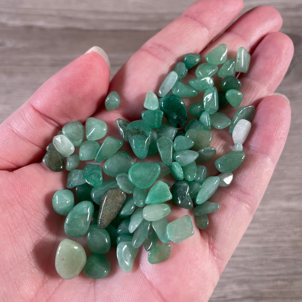 Aventurine Mini crystal chips for resin, wire wrapping, and candle making wholesale supply