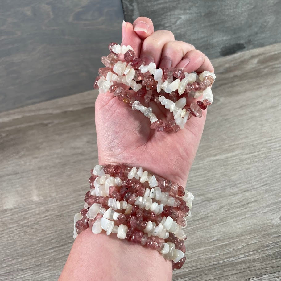 Multi-Stone Gemstone Chip Bracelets –  Wholesale Crystals
