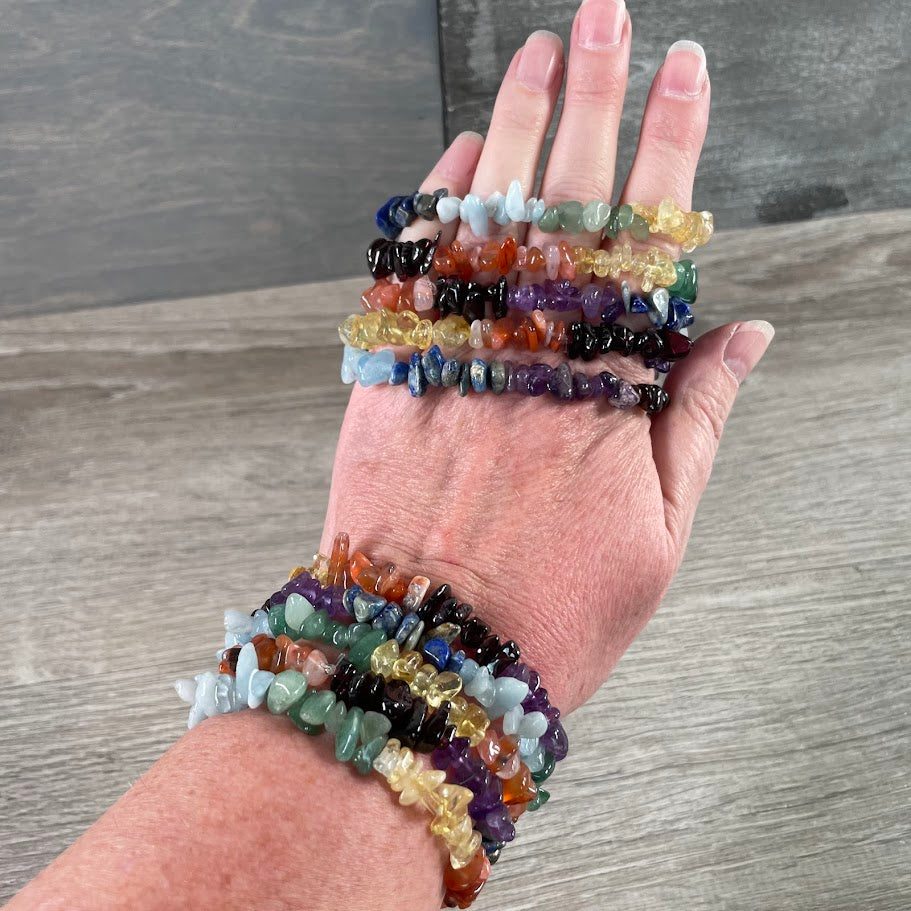 chakra spiritual gemstone bracelets in bulk