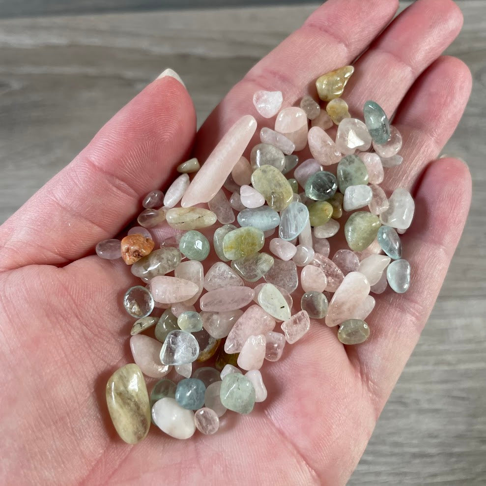 Bulk Gemstone Mini Chips – 22g+ Assorted Crystal Chips for Crafts, Jewelry Making & Resin Art
