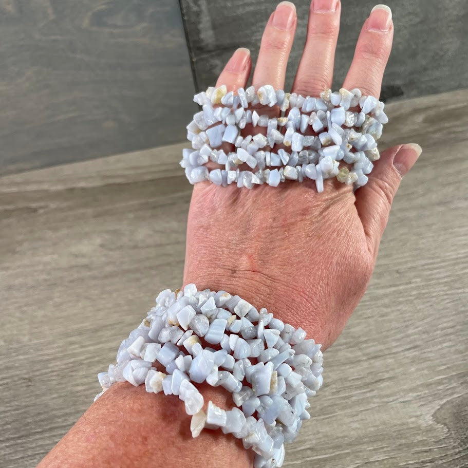 Gemstone Chip Bracelets – Premium Stones Crystal Jewelry